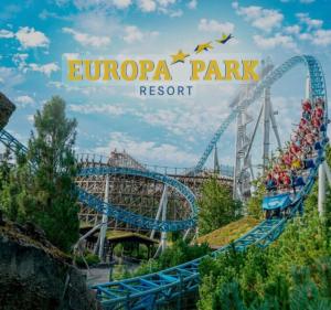 a roller coaster at the euro expo park at Gîte duplex les Glycines in Bennwihr