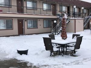 Bristlecone Motel v zimě