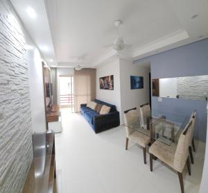 Χώρος καθιστικού στο Apartamento 44 na Enseada Guaruja