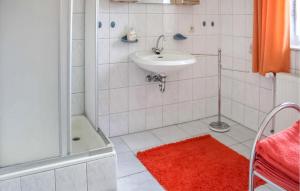 Koupelna v ubytování Ferienhaus Mirow + 1 fotografie