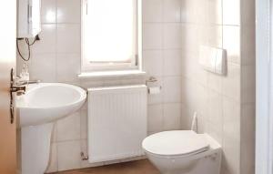 Ένα μπάνιο στο Ferienwohnung Godendorfer
