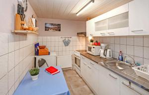 Η κουζίνα ή μικρή κουζίνα στο Ferienwohnung Malchow