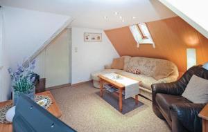 Posezení v ubytování Ferienwohnung Waren Müritz