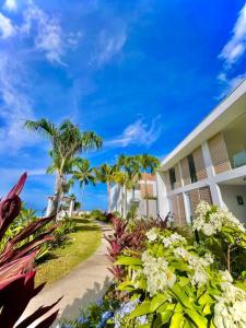 Tahatai - Private beach, pool, AC, High speed net外面的花园