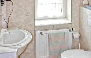 Ένα μπάνιο στο Ferienwohnung Klink