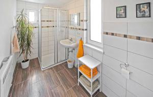Koupelna v ubytování Ferienhaus Waren Müritz + 8 fotografií