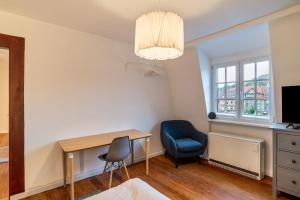 Μια τηλεόραση ή/και κέντρο ψυχαγωγίας στο Unterkunft Brötzingen