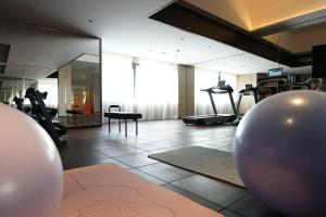 Treningsrom og/eller treningsutstyr på Arthur Hotel Liwan COCO Park Dongsha Metro Guangzhou-24H Coffee & Low Tea & Free Shuttle Bus For Canton Fair By Paco