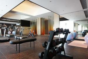 Treningsrom og/eller treningsutstyr på Arthur Hotel Liwan COCO Park Dongsha Metro Guangzhou-24H Coffee & Low Tea & Free Shuttle Bus For Canton Fair By Paco