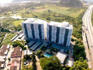 an overhead view of a large building in a city at Sweet Home Ipoh Oasis Condominium in Ipoh