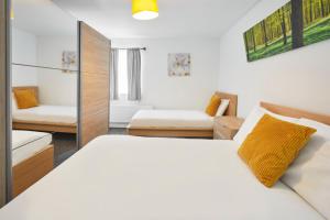 Katil atau katil-katil dalam bilik di Driftwood Apt 7 Skinningrove