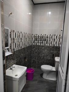 瓜拉丁加奴MAA Roomstay B的浴室里有白色马桶和洗手池