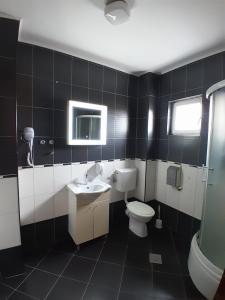 Koupelna v ubytování Hotel Victoria