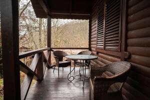 Balkón nebo terasa v ubytování Solva Resort Medical & SPA