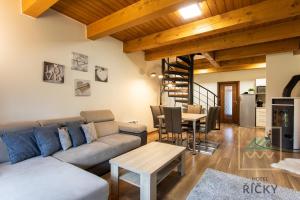 Posezení v ubytování Apartmány pod Zakletým - Hotel Říčky