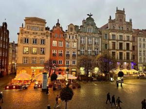 Výhľad na mesto Gdansk alebo výhľad na mesto priamo z apartmánu