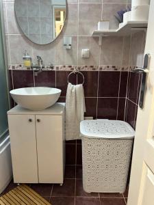Koupelna v ubytování Apartman Teodora