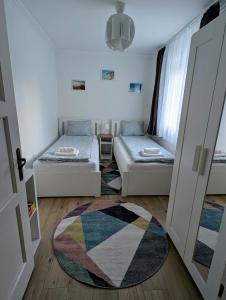 Postel nebo postele na pokoji v ubytování Haus im Hochtal