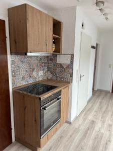 Køkken eller tekøkken på Harzhaus Altenau - Wohnung 3