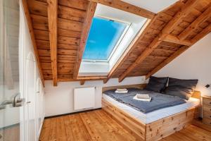 Postel nebo postele na pokoji v ubytování Ferienwohnung Hasenauer