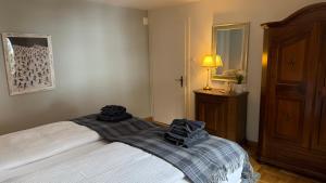 Voodi või voodid majutusasutuse Chalet Apt Melesez toas