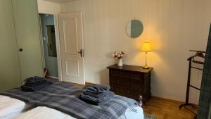 Voodi või voodid majutusasutuse Chalet Apt Melesez toas