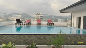 Πισίνα στο ή κοντά στο Premium apart with rooftop pool