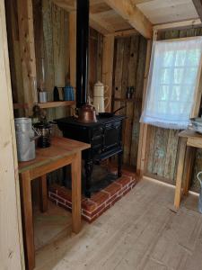 Cuisine ou kitchenette dans l'établissement The country House 56
