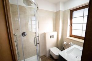 Koupelna v ubytování Casa Andra