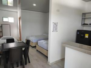 Kuchyň nebo kuchyňský kout v ubytování Apartamentos Villa Leonor