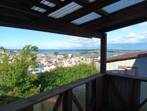 Balkón nebo terasa v ubytování El Urco Chiloé - Hostal y Cabaña