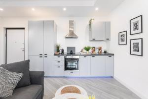 Kuchyň nebo kuchyňský kout v ubytování Luxury - Jacuzzi Apartments Near Rome