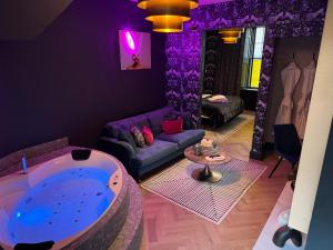 Posezení v ubytování Secret Suites