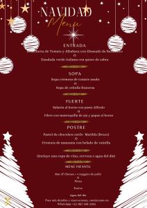 a christmas menu with a christmas tree at La Estancia in San Cristóbal de Las Casas +50 photos