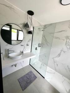 Ένα μπάνιο στο "Complejo Punto Tilo" apartamento Luna +4 φωτογραφίες