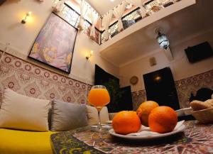 Posezení v ubytování Riad MSholidays jacuzzi privatisé Marrakech