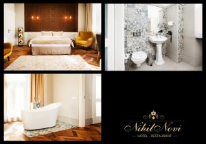Łóżko lub łóżka w pokoju w obiekcie Hotel Nihil Novi