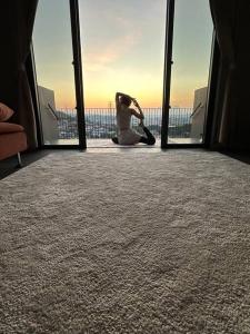 家族限定の宿KyuuJitsuにあるバルコニーまたはテラス