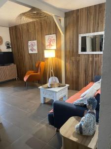 Istumisnurk majutusasutuses TIANOLI lodge grand confort avec vue magnifique
