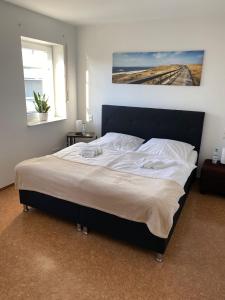 Postel nebo postele na pokoji v ubytování Ferienoberwohnung in Villa Pesca