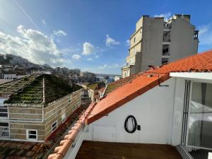 a view from the roof of a building at Corazón Casco Viejo Ático in Vigo