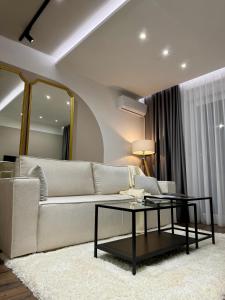 Istumisnurk majutusasutuses Premium Line Apartman