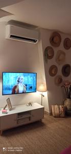 TV a/nebo společenská místnost v ubytování COSY CHAMBRE-SUITE climatisée