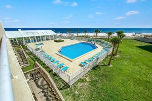 an overhead view of a swimming pool at the beach at Perdido Sun 214 in Perdido Key
