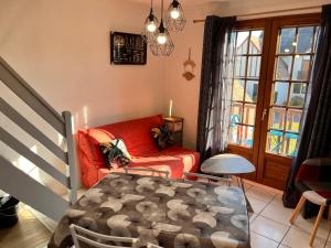 Posteľ alebo postele v izbe v ubytovaní APPT 4P - Manoirs 1 à la Mer Chez Claudette & Marc