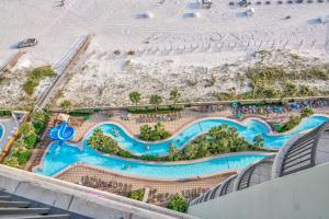 an aerial view of a water park at a resort at Phoenix West 1508 in Orange Beach