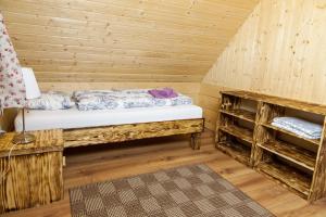 Posteľ alebo postele v izbe v ubytovaní Jazierce