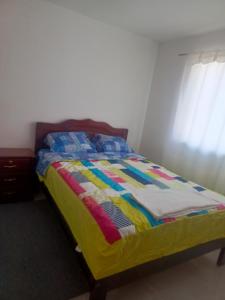 Postel nebo postele na pokoji v ubytování Hotel CasaBlanca"Tablon de miraflores"