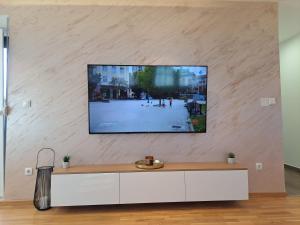 TV a/nebo společenská místnost v ubytování Apartman 1