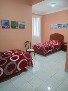 Postel nebo postele na pokoji v ubytování Departamento amoblado en segundo piso